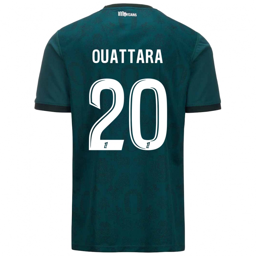 Criança Camisola Kassoum Ouattara #20 Verde Escuro Alternativa 2024/25 Camisa