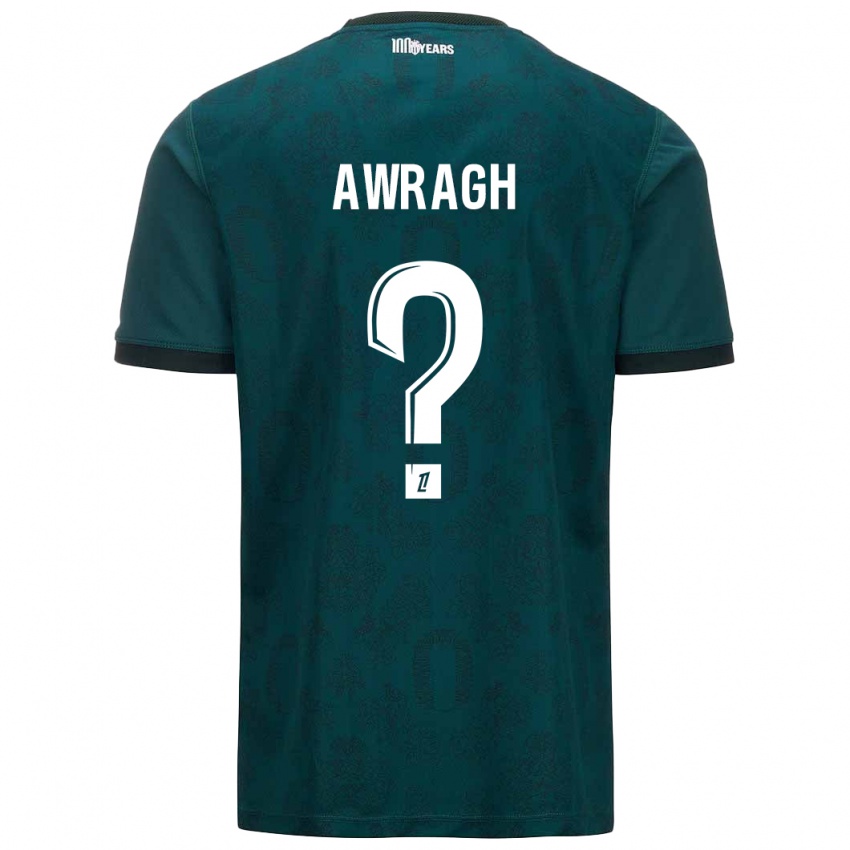 Criança Camisola Soufian Awragh #0 Verde Escuro Alternativa 2024/25 Camisa