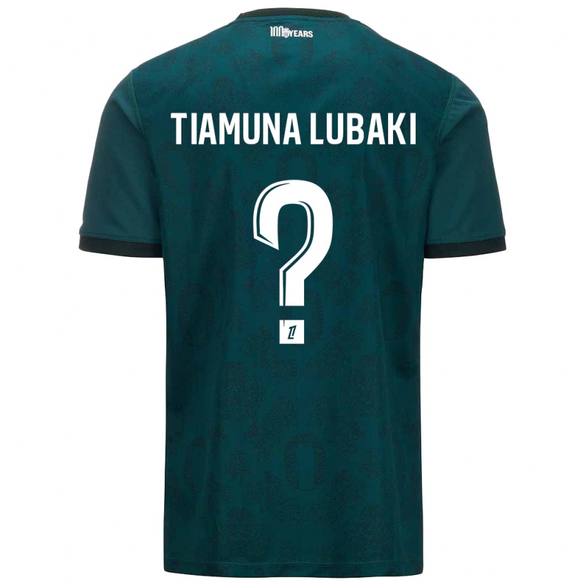 Criança Camisola Loïc Tiamuna Lubaki #0 Verde Escuro Alternativa 2024/25 Camisa