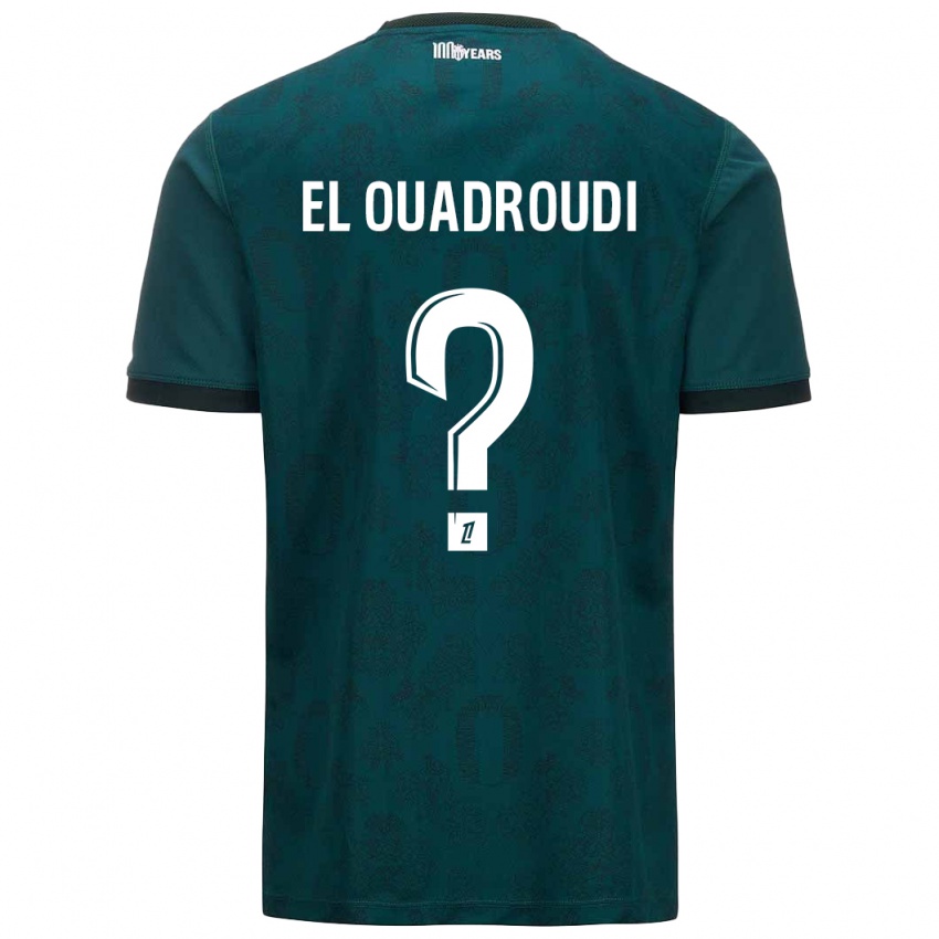 Criança Camisola Imrane El Ouadroudi #0 Verde Escuro Alternativa 2024/25 Camisa