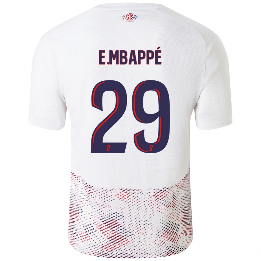 Criança Camisola Ethan Mbappe #29 Azul Real Branco Alternativa 2024/25 Camisa