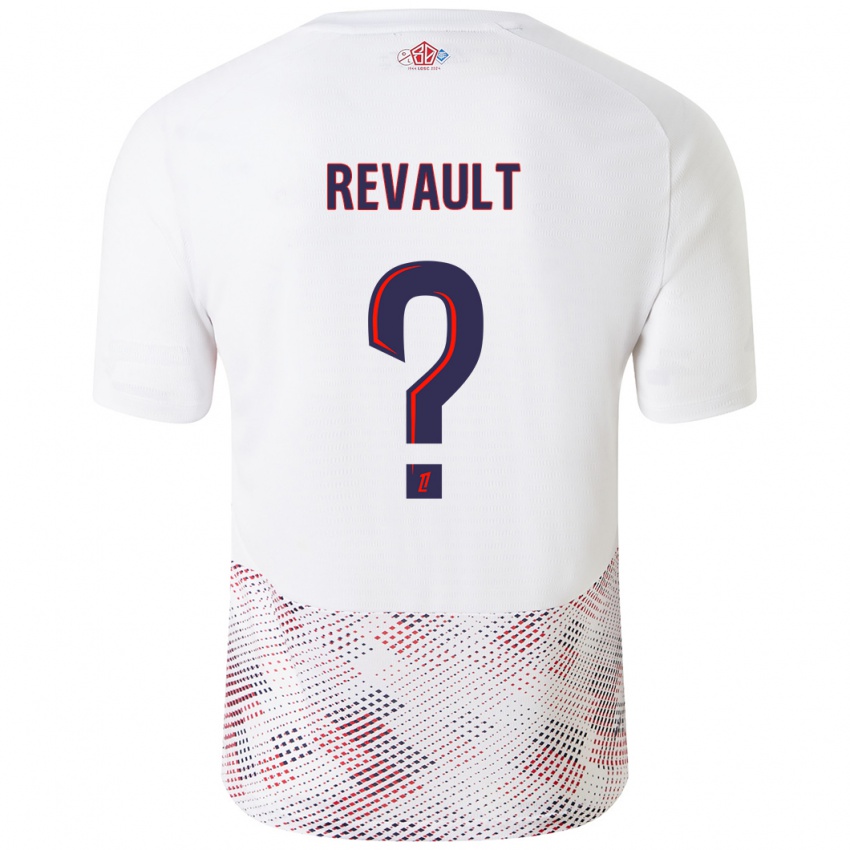 Criança Camisola Joris Revault #0 Azul Real Branco Alternativa 2024/25 Camisa