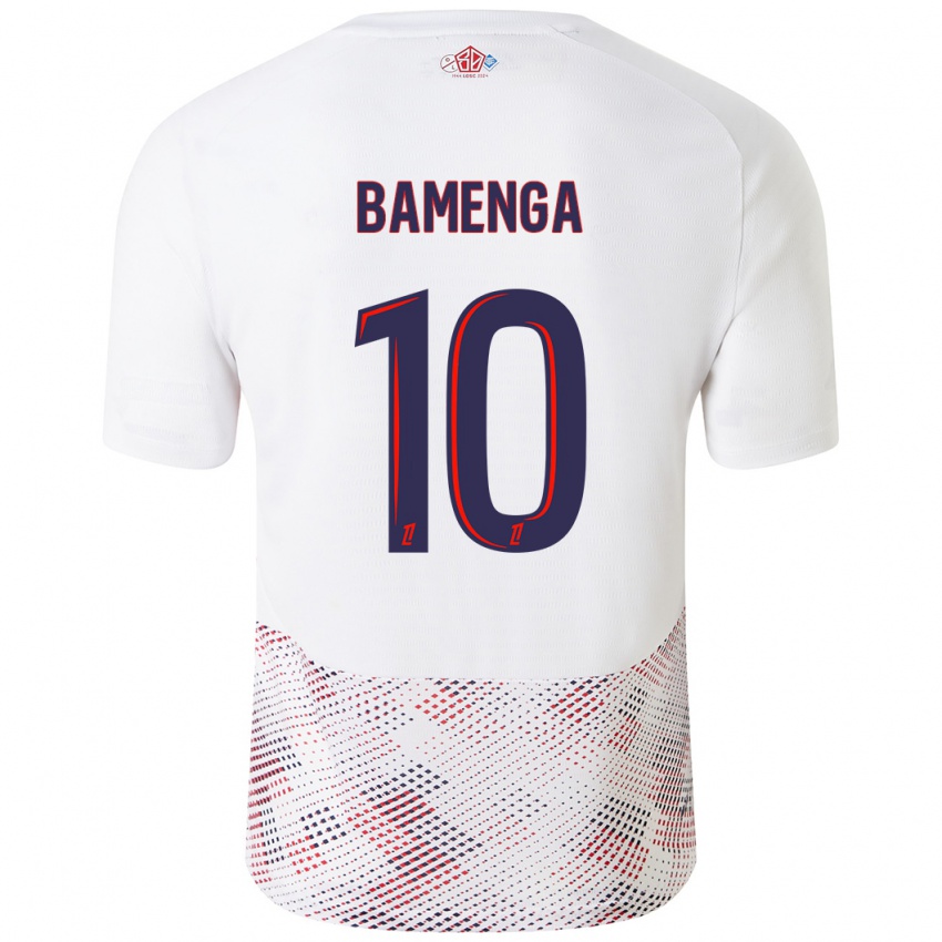 Criança Camisola Naomie Bamenga #10 Azul Real Branco Alternativa 2024/25 Camisa