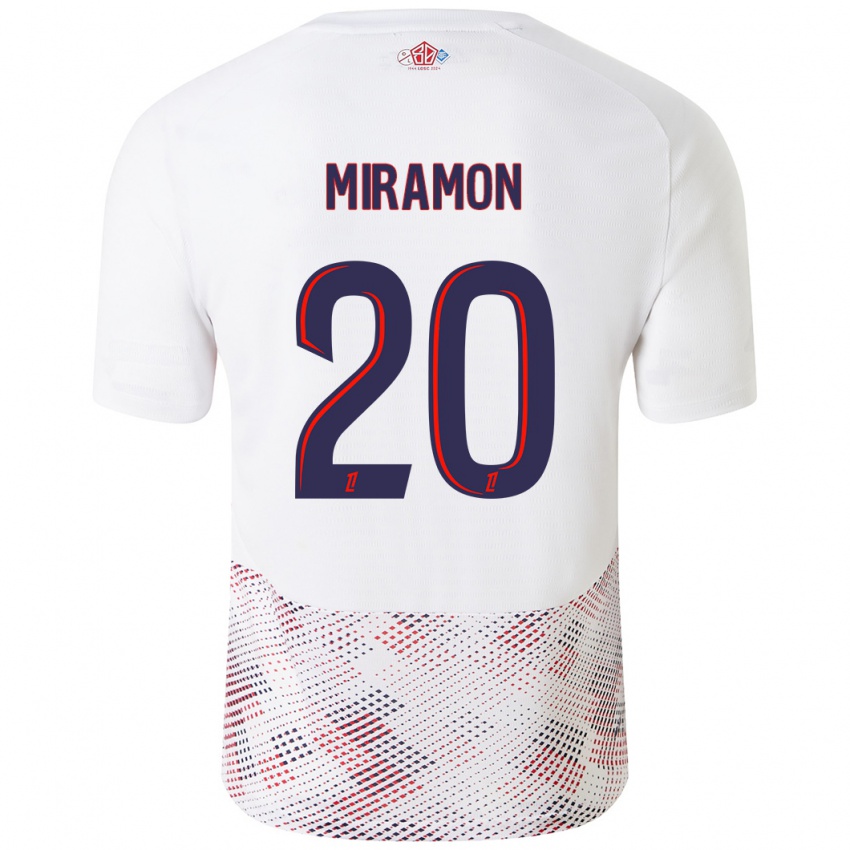 Criança Camisola Ignacio Miramón #20 Azul Real Branco Alternativa 2024/25 Camisa