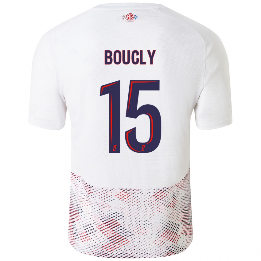 Criança Camisola Maite Boucly #15 Azul Real Branco Alternativa 2024/25 Camisa