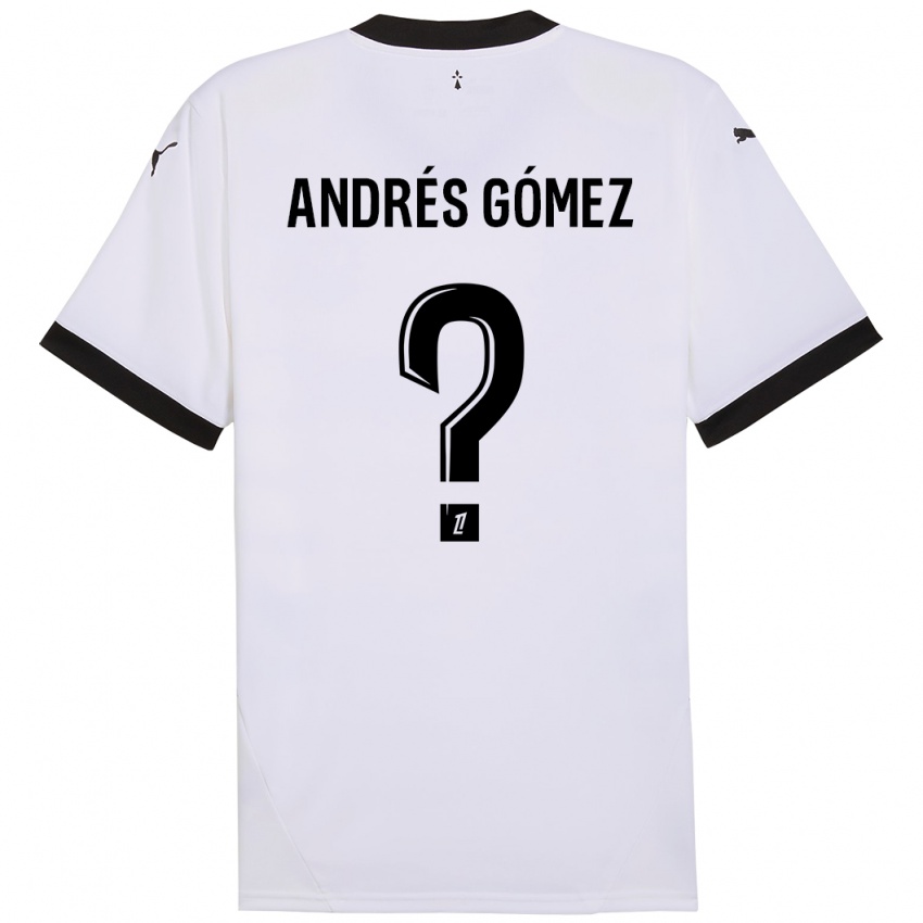 Criança Camisola Carlos Andrés Gómez #0 Preto Branco Alternativa 2024/25 Camisa