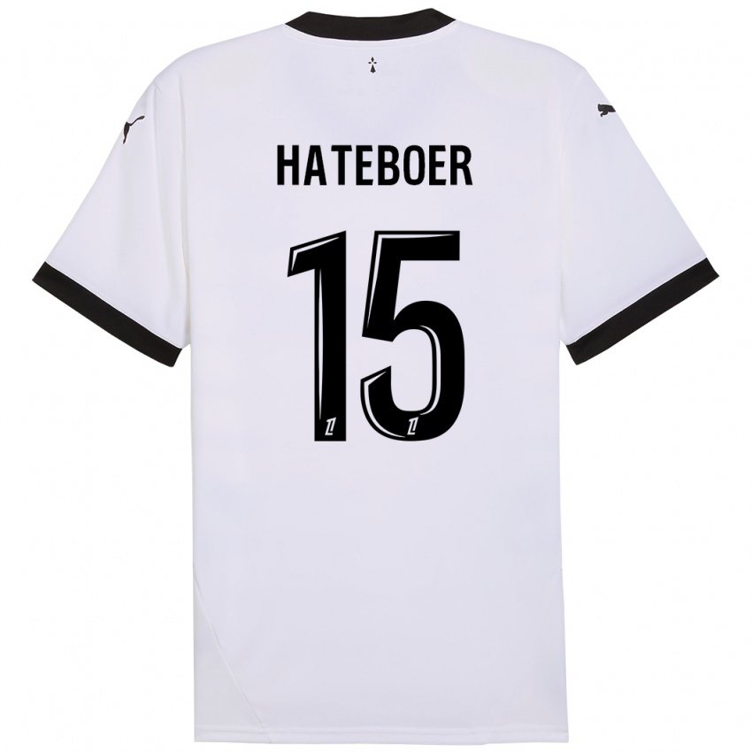 Criança Camisola Hans Hateboer #15 Preto Branco Alternativa 2024/25 Camisa