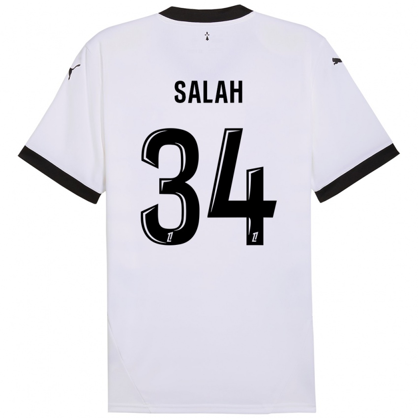 Criança Camisola Ibrahim Salah #34 Preto Branco Alternativa 2024/25 Camisa