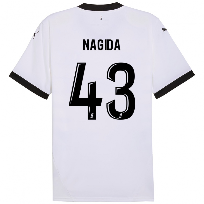 Criança Camisola Mahamadou Nagida #43 Preto Branco Alternativa 2024/25 Camisa