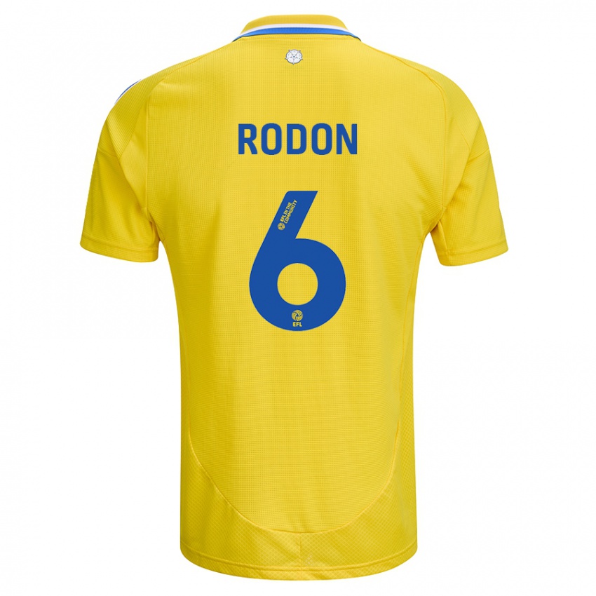 Criança Camisola Joe Rodon #6 Azul Amarelo Alternativa 2024/25 Camisa