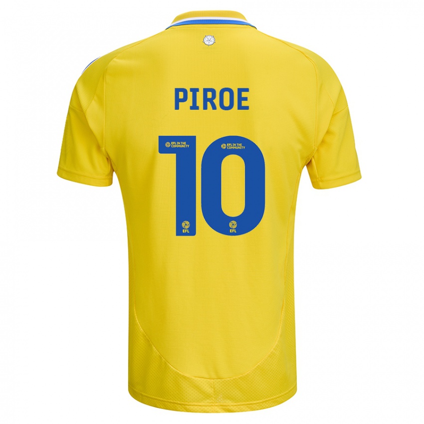 Criança Camisola Joël Piroe #10 Azul Amarelo Alternativa 2024/25 Camisa