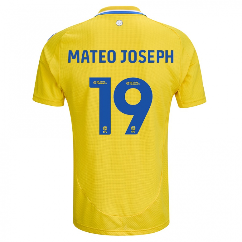 Criança Camisola Mateo Joseph #19 Azul Amarelo Alternativa 2024/25 Camisa