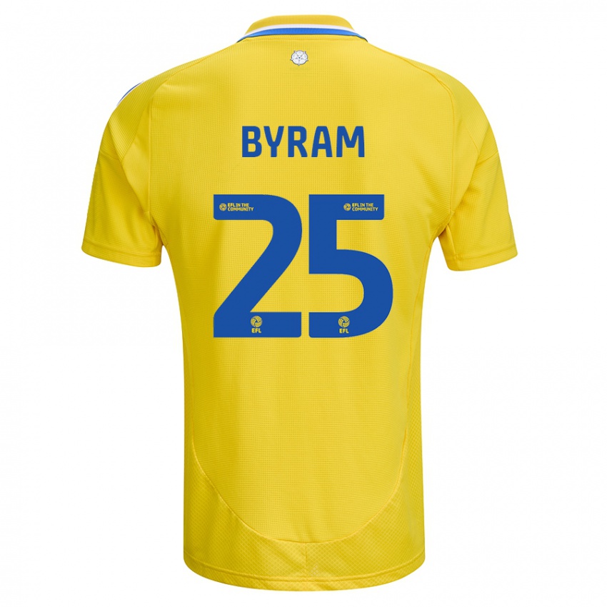 Criança Camisola Sam Byram #25 Azul Amarelo Alternativa 2024/25 Camisa