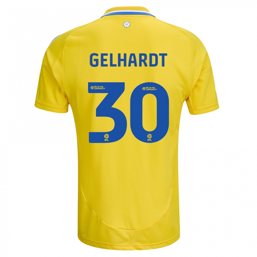 Criança Camisola Joe Gelhardt #30 Azul Amarelo Alternativa 2024/25 Camisa