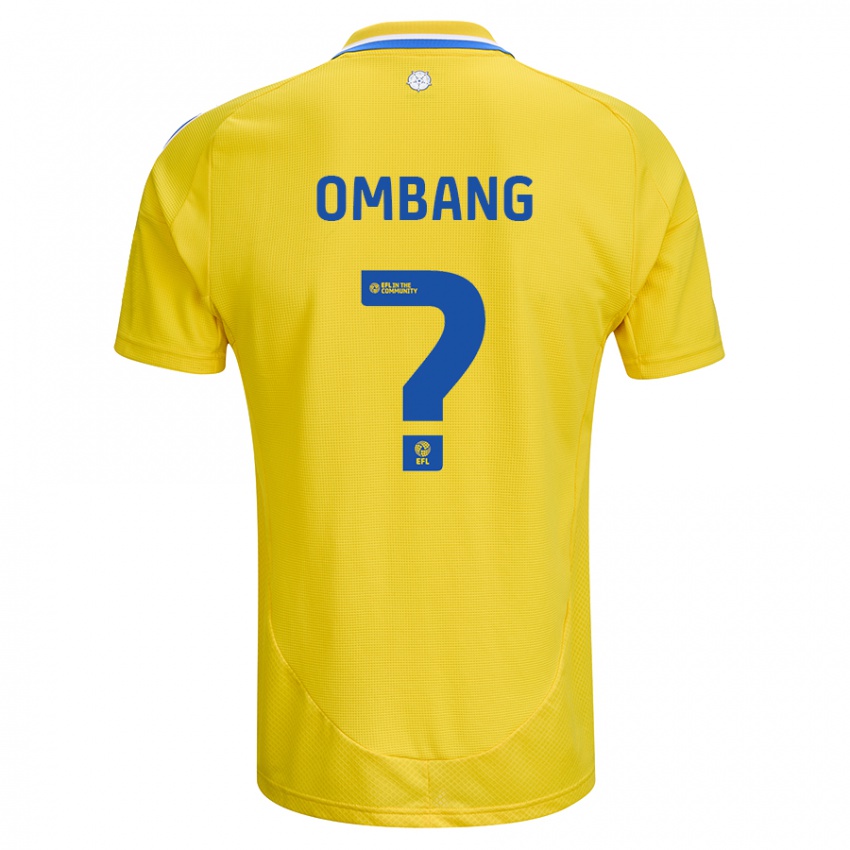 Criança Camisola Darryl Ombang #0 Azul Amarelo Alternativa 2024/25 Camisa