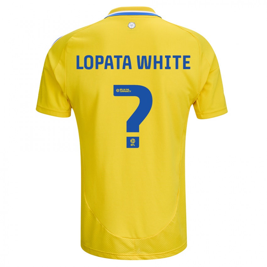 Criança Camisola Reuben Lopata-White #0 Azul Amarelo Alternativa 2024/25 Camisa