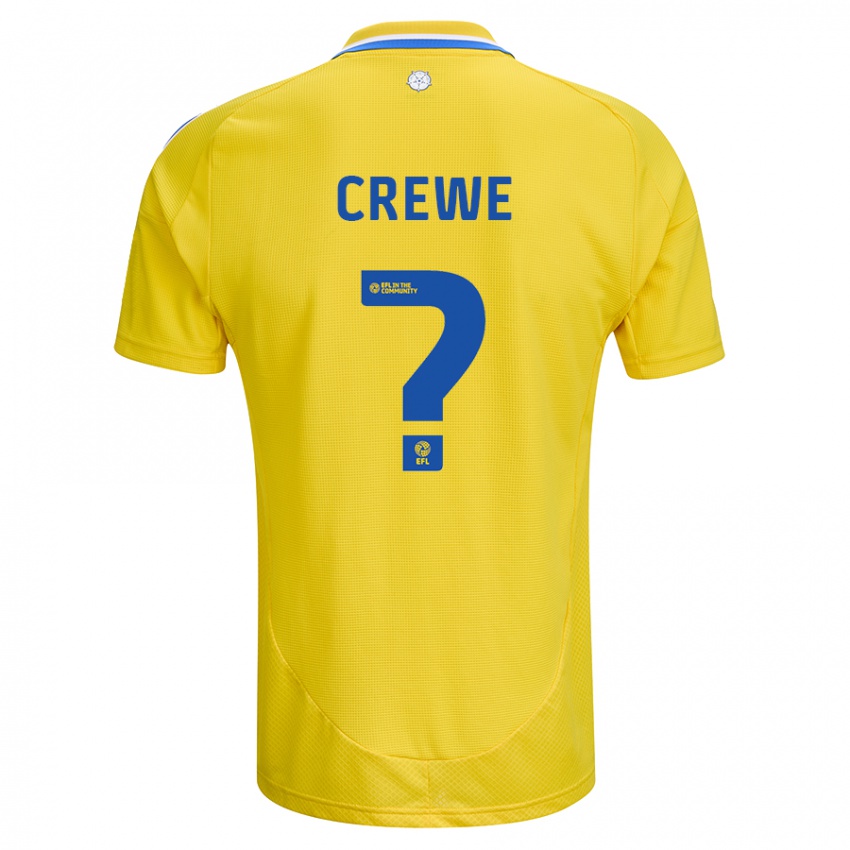 Criança Camisola Charlie Crewe #0 Azul Amarelo Alternativa 2024/25 Camisa