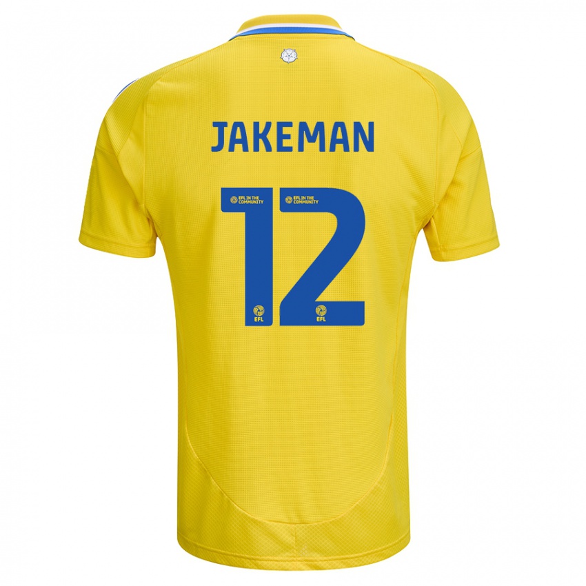 Criança Camisola Harriet Jakeman #12 Azul Amarelo Alternativa 2024/25 Camisa