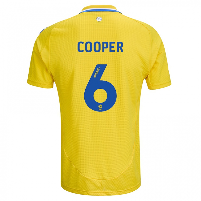 Criança Camisola Liam Cooper #6 Azul Amarelo Alternativa 2024/25 Camisa