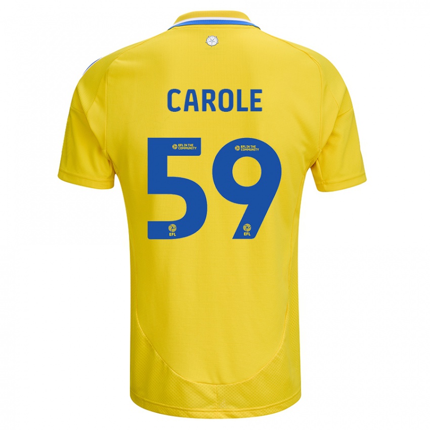 Criança Camisola Keenan Carole #59 Azul Amarelo Alternativa 2024/25 Camisa