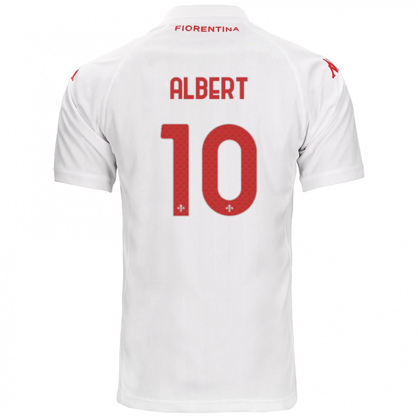 Criança Camisola Albert Gudmundsson #10 Branco Alternativa 2024/25 Camisa