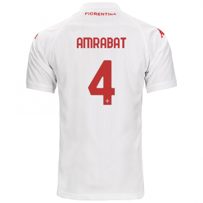 Criança Camisola Sofyan Amrabat #4 Branco Alternativa 2024/25 Camisa