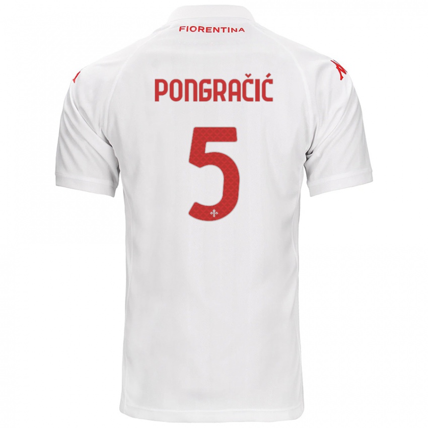 Criança Camisola Marin Pongračić #5 Branco Alternativa 2024/25 Camisa