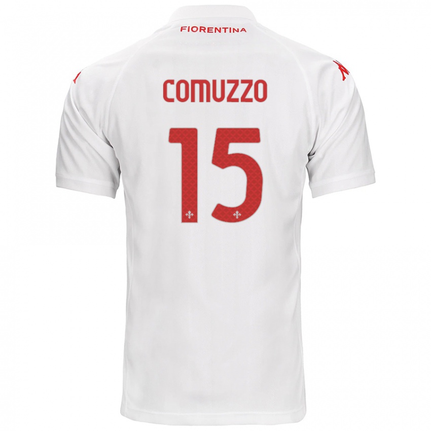 Criança Camisola Pietro Comuzzo #15 Branco Alternativa 2024/25 Camisa