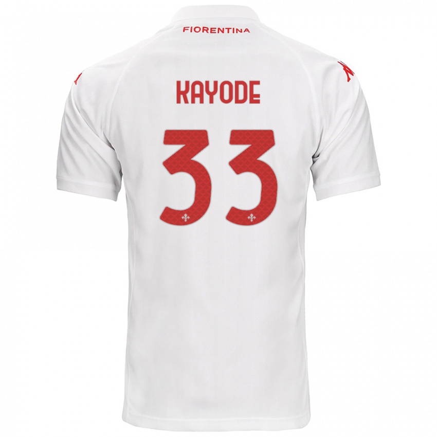 Criança Camisola Michael Kayode #33 Branco Alternativa 2024/25 Camisa