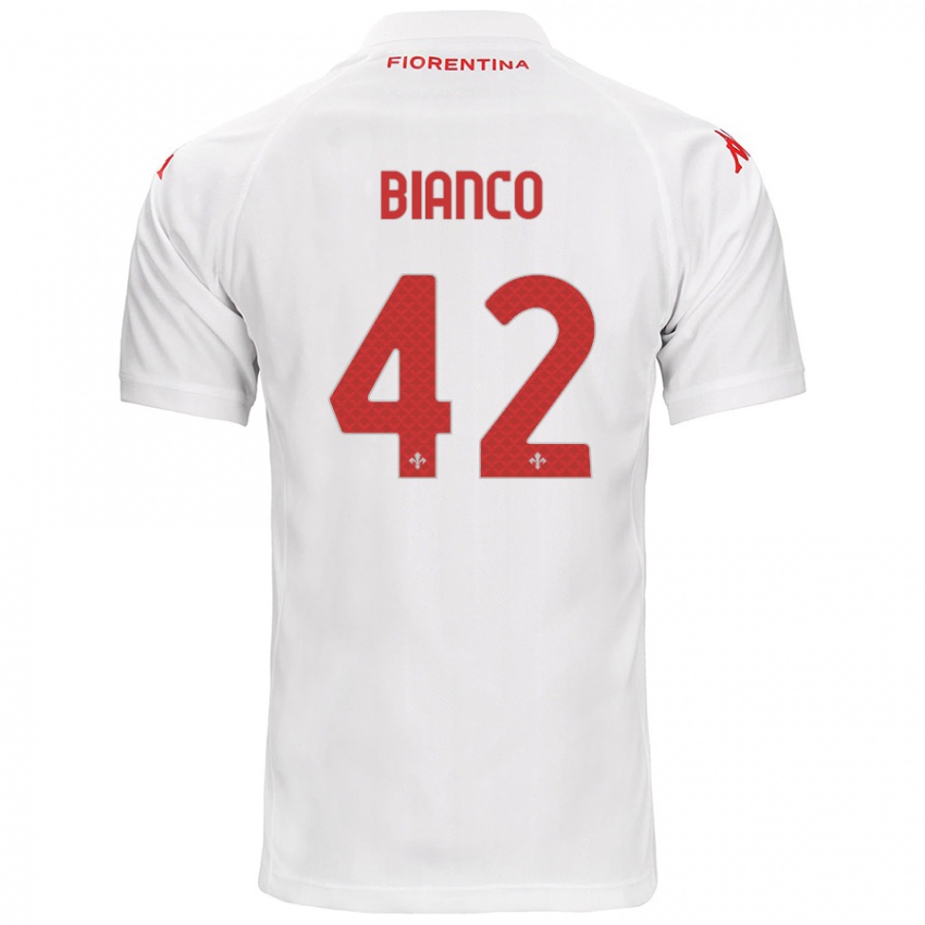 Criança Camisola Alessandro Bianco #42 Branco Alternativa 2024/25 Camisa