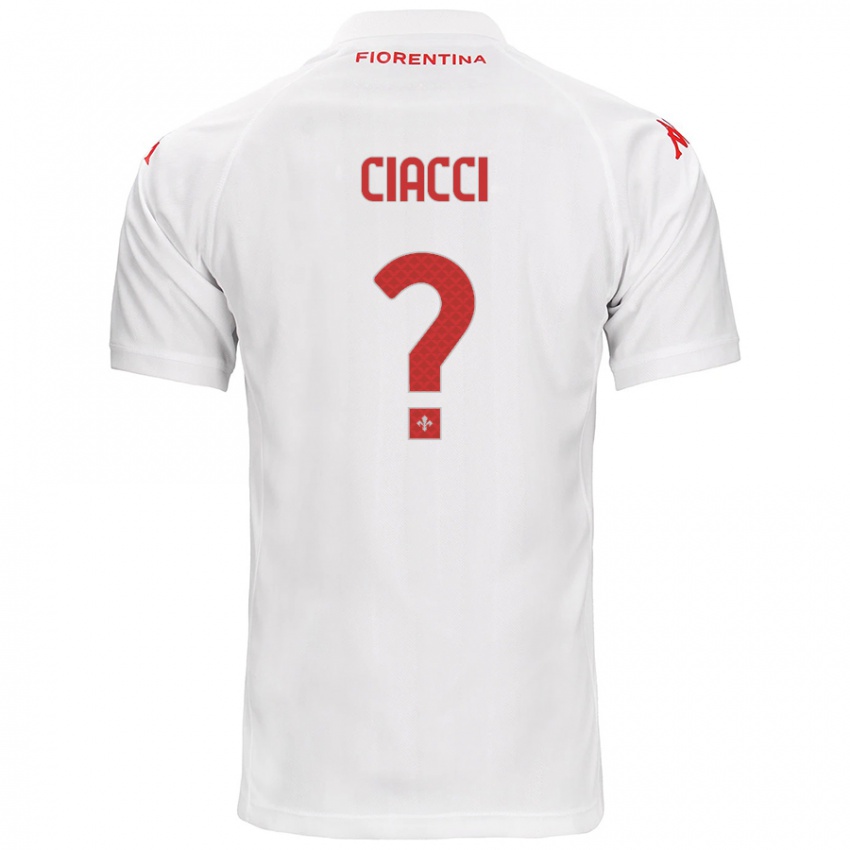 Criança Camisola Niccolò Ciacci #0 Branco Alternativa 2024/25 Camisa