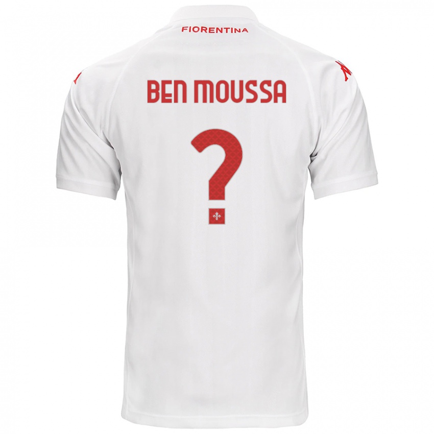 Criança Camisola Mehdi Ben Moussa #0 Branco Alternativa 2024/25 Camisa