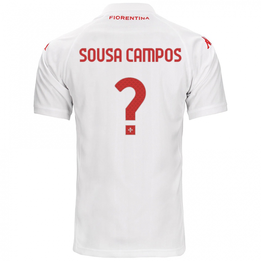 Criança Camisola Matteo Sousa Campos #0 Branco Alternativa 2024/25 Camisa