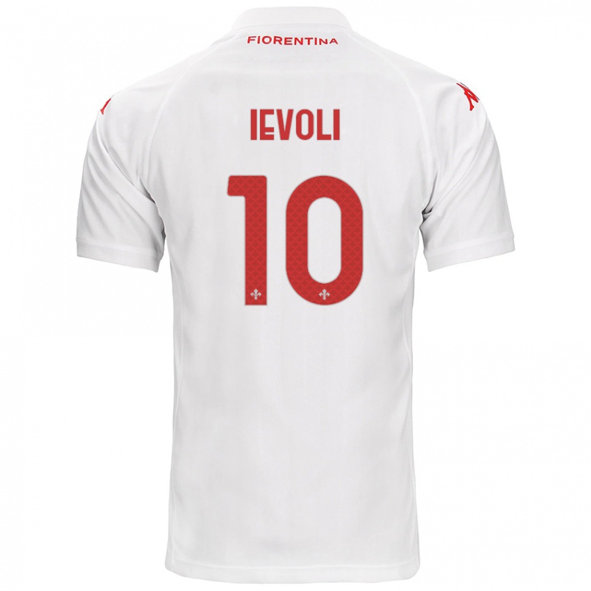 Criança Camisola Mattia Ievoli #10 Branco Alternativa 2024/25 Camisa