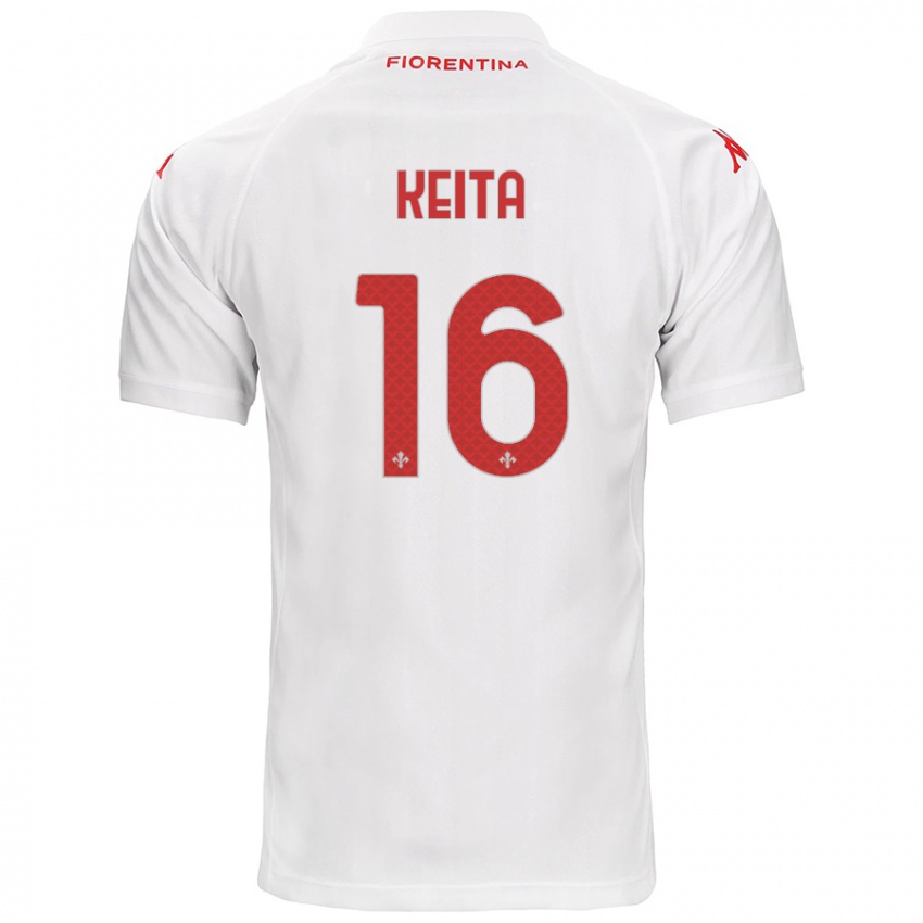 Criança Camisola Bala Keita #16 Branco Alternativa 2024/25 Camisa