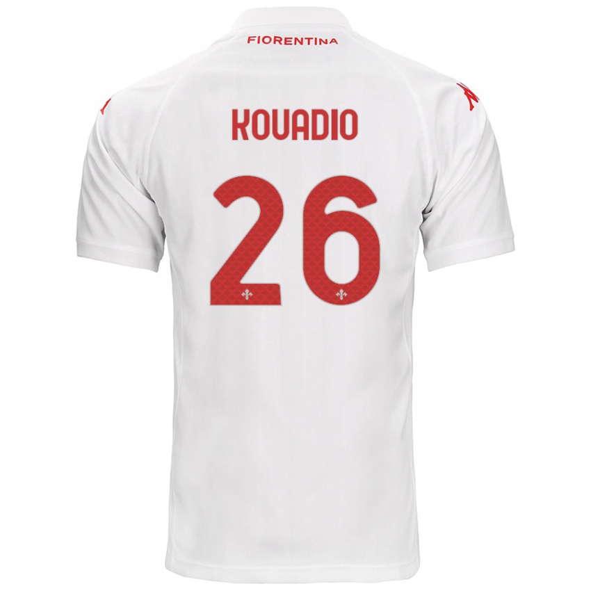 Criança Camisola Eddy Kouadio #26 Branco Alternativa 2024/25 Camisa