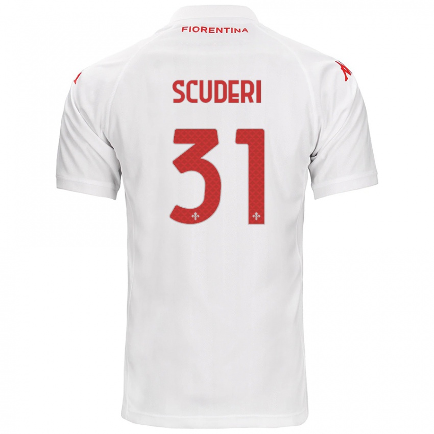 Criança Camisola Giulio Scuderi #31 Branco Alternativa 2024/25 Camisa