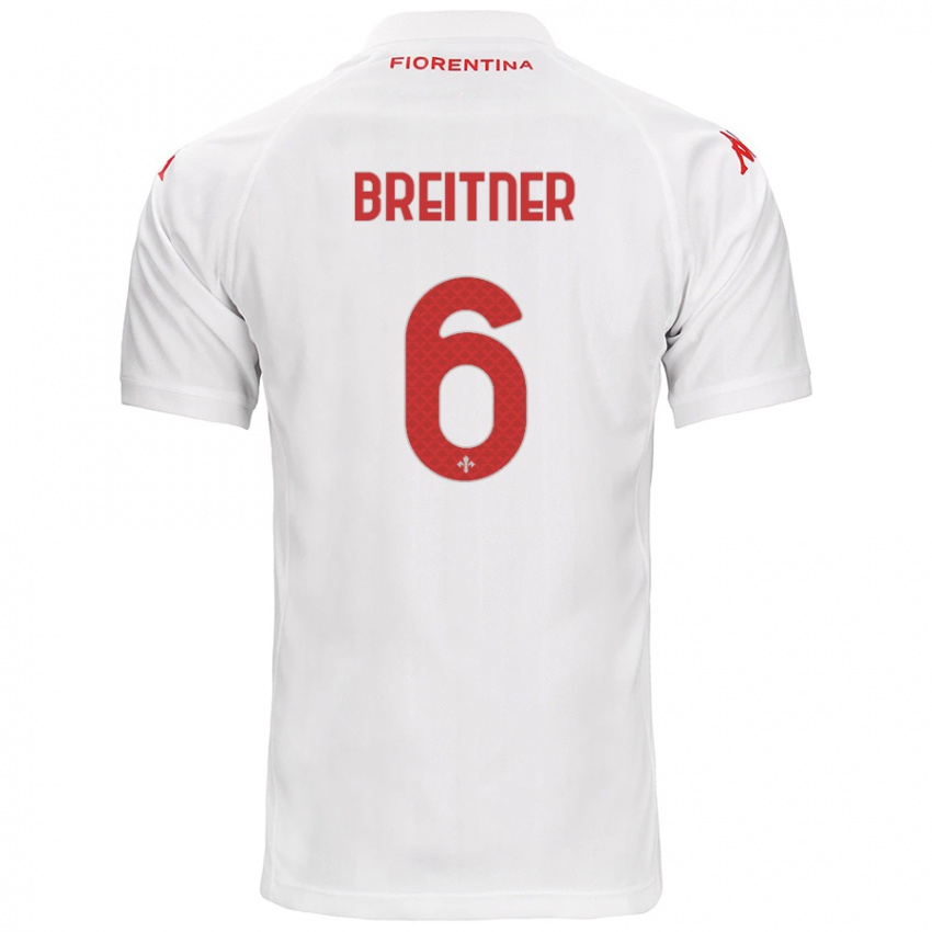 Criança Camisola Stephanie Breitner #6 Branco Alternativa 2024/25 Camisa