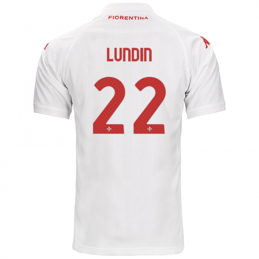 Criança Camisola Karin Lundin #22 Branco Alternativa 2024/25 Camisa