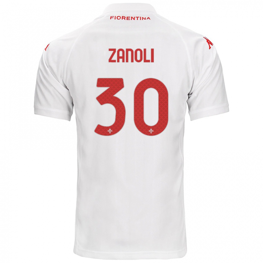 Criança Camisola Martina Zanoli #30 Branco Alternativa 2024/25 Camisa