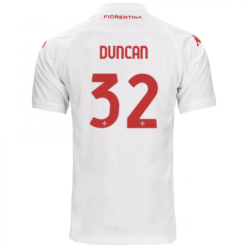 Criança Camisola Alfred Duncan #32 Branco Alternativa 2024/25 Camisa