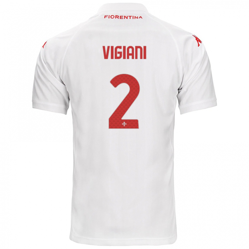 Criança Camisola Lorenzo Vigiani #2 Branco Alternativa 2024/25 Camisa