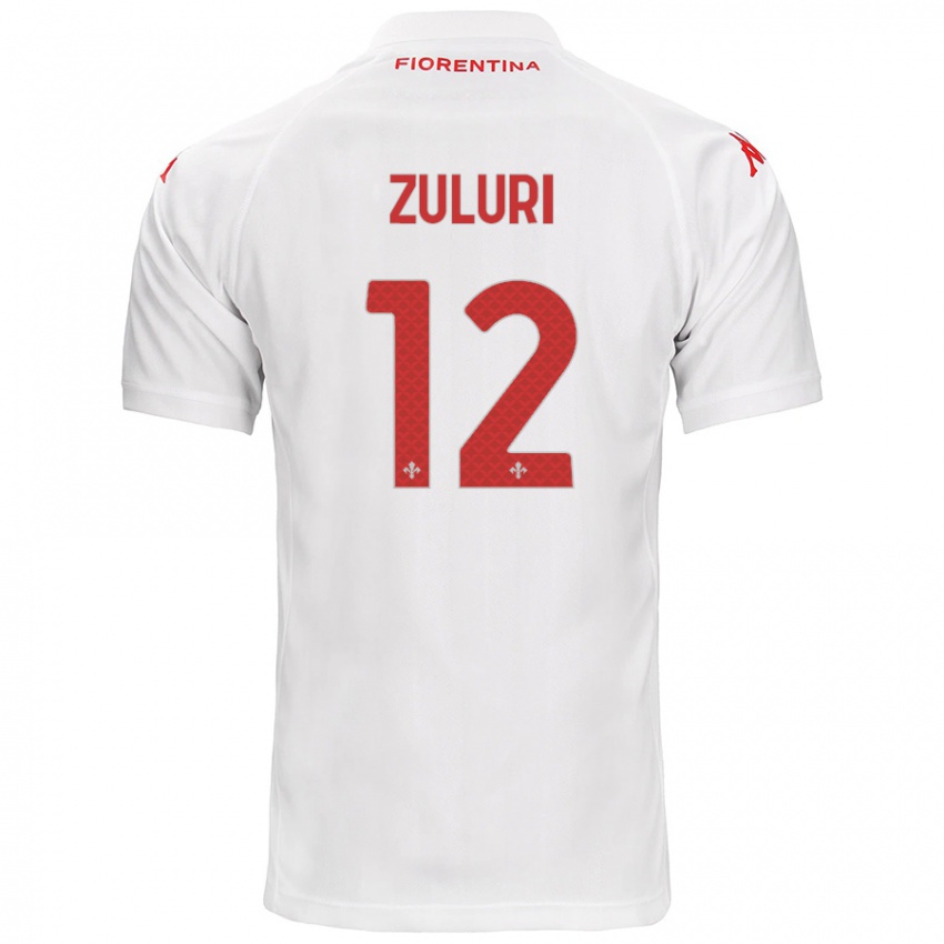 Criança Camisola Athena Zuluri #12 Branco Alternativa 2024/25 Camisa