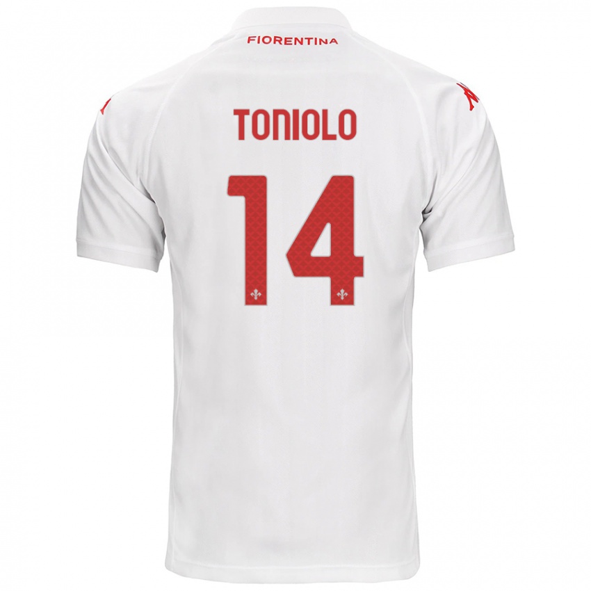 Criança Camisola Martina Toniolo #14 Branco Alternativa 2024/25 Camisa