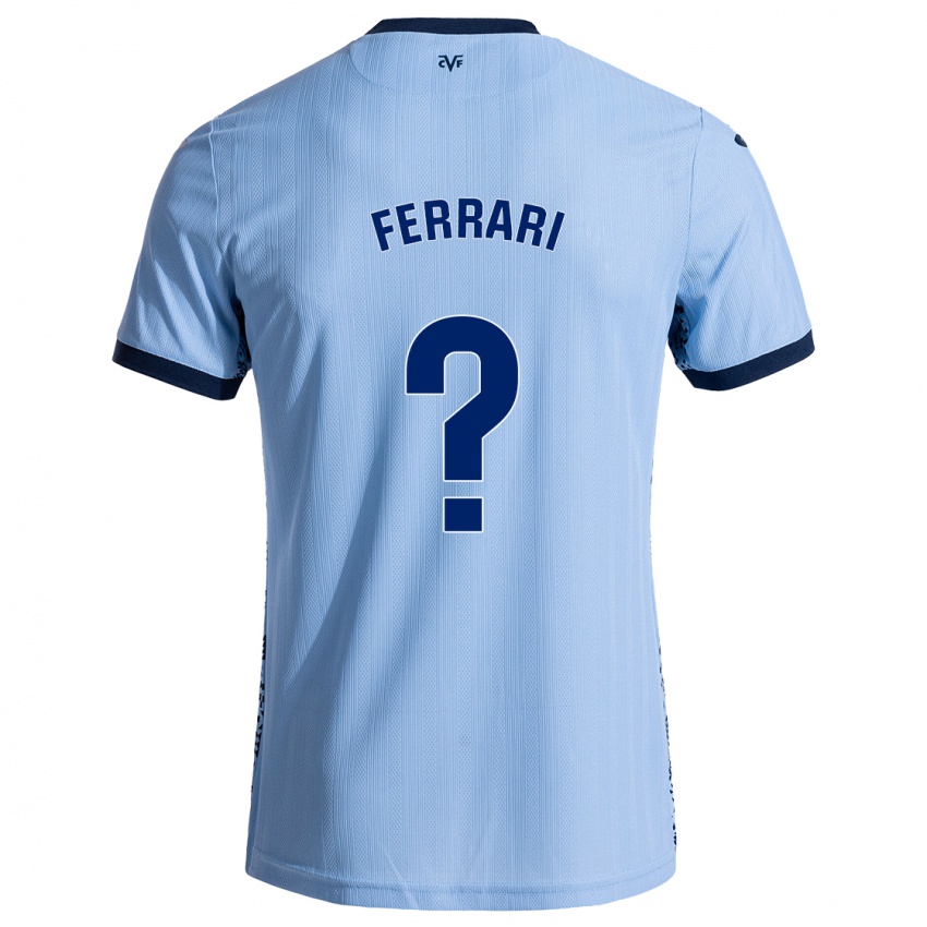 Criança Camisola Andrés Ferrari #0 Celeiro Azul Alternativa 2024/25 Camisa