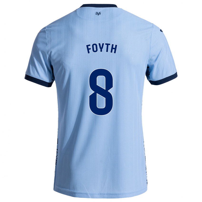 Criança Camisola Juan Foyth #8 Celeiro Azul Alternativa 2024/25 Camisa