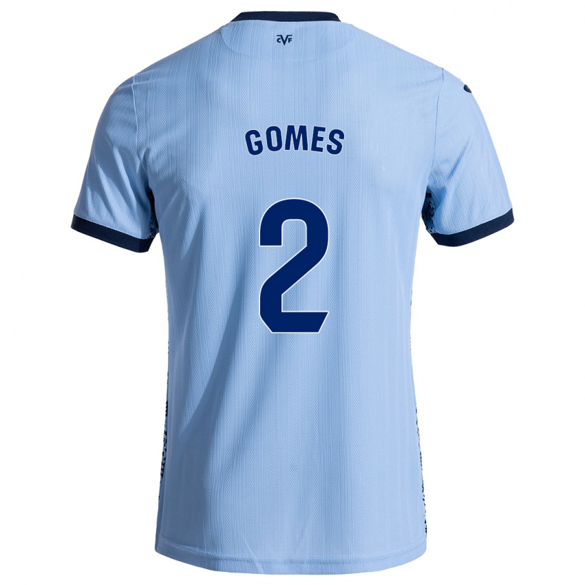 Criança Camisola Vique Gomes #2 Celeiro Azul Alternativa 2024/25 Camisa