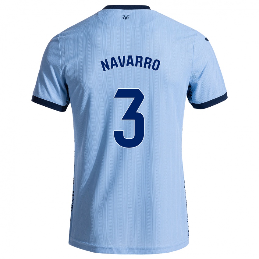 Criança Camisola Pablo Navarro #3 Celeiro Azul Alternativa 2024/25 Camisa