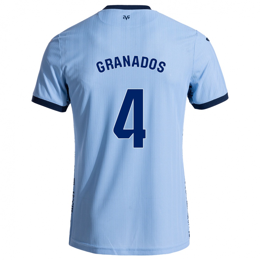 Criança Camisola Carlos Granados #4 Celeiro Azul Alternativa 2024/25 Camisa