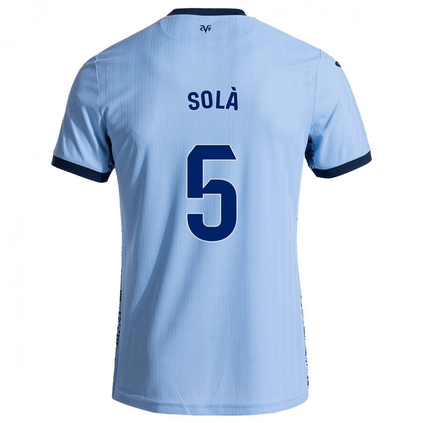 Criança Camisola Arnau Solà #5 Celeiro Azul Alternativa 2024/25 Camisa